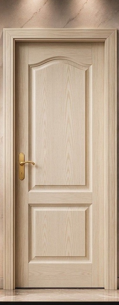Ivory Malaysian door with an arched upper panel