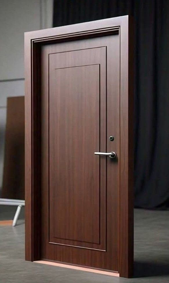 Mahogany engineer door with a single moulded frame panel
